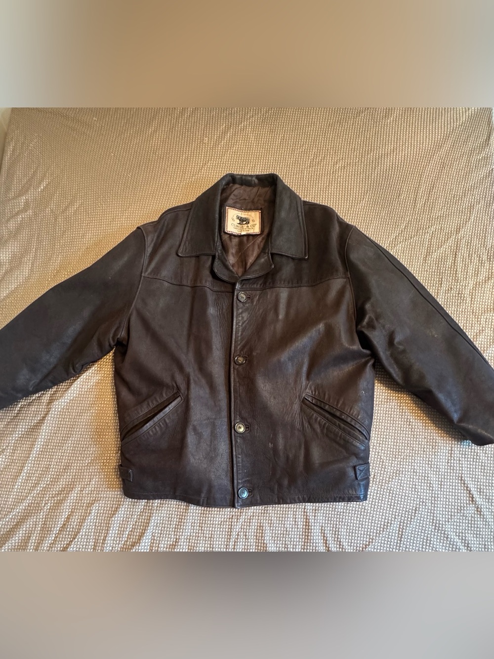 Vintage Italian Leather Jacket⁠ Curge & Co Made in Italy